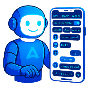 Built-in Chat with Auto-Translation